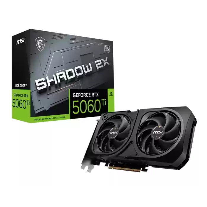 MSI GEFORCE RTX 5060 TI 16GB SHADOW 2X OC PLUS