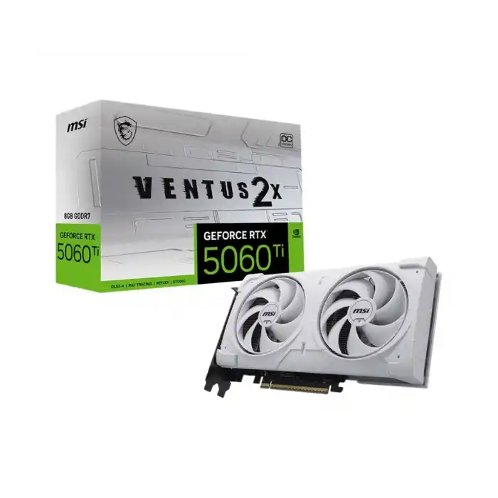 MSI GEFORCE RTX 5060 TI 8G VENTUS 2X OC WHITE PLUS