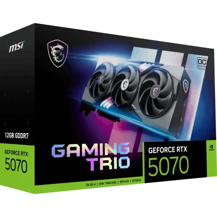 MSI GeForce RTX 5070 12G GAMING TRIO OC GDRR7 192B