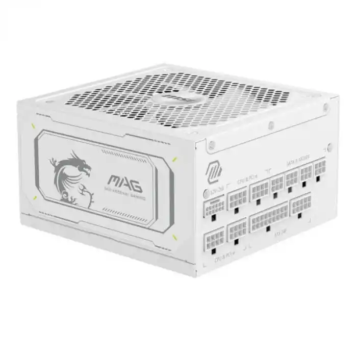 MSI MAG 1000GL PCIE5 WHITE 1000W 80+ GOLD POWER