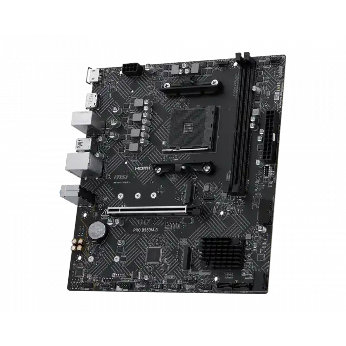 MSI PRO B550M-B AM4 DDR4 4600(OC) HDMI DP 2x M.2 USB 5Gbps mATX