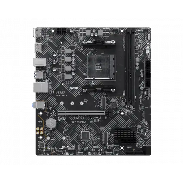 MSI PRO B550M-B AM4 DDR4 4600(OC) HDMI DP 2x M.2 USB 5Gbps mATX