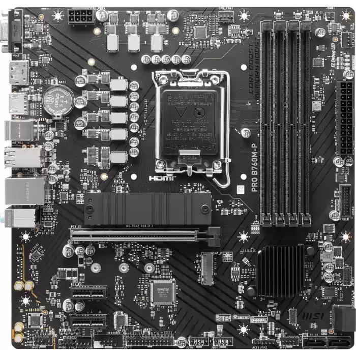 MSI PRO B760M-P DDR5 6800MHz(OC) M.2 M.2 HDMI mATX 1700p