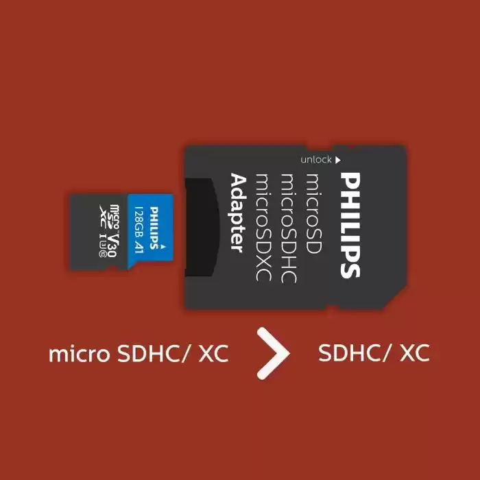 PHILIPS 128GB MICRO SDXC 100 MB/S C10 FM12MP65B/00