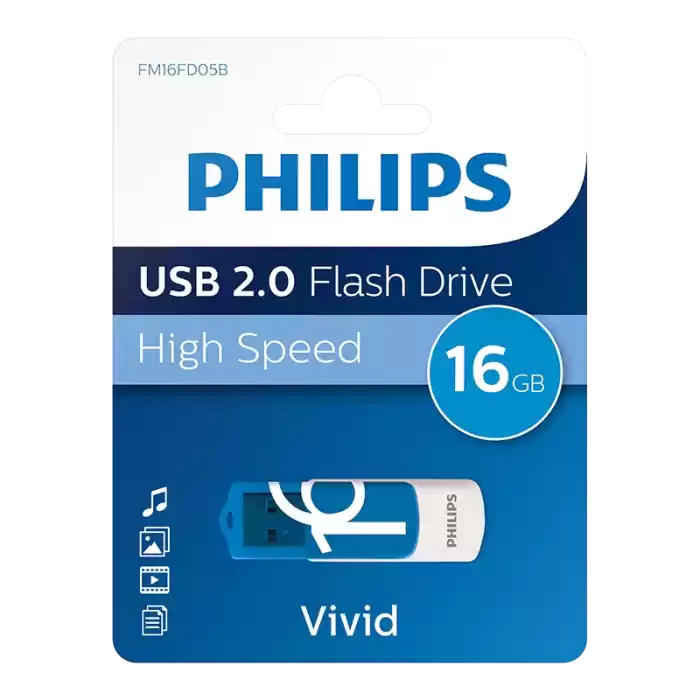 PHILIPS 16GB USB 2.0 25/100MB/S FM16FD05B/00