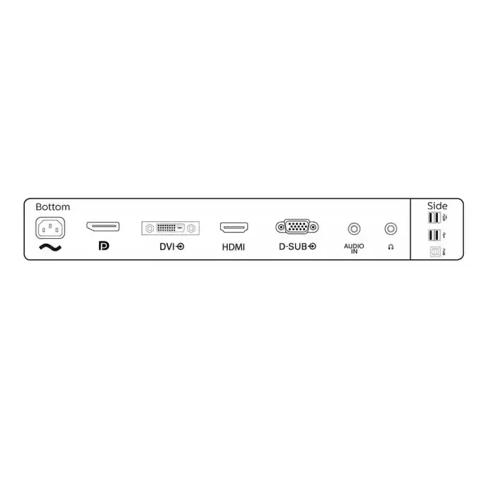 PHILIPS 241B8QJEB BLine 23.8 LED IPS 5ms 75hz 1920x1080 FullHD VGA DVI HDMI DP Multimedya (Vesa) USB Pivot HAS Siyah Mo