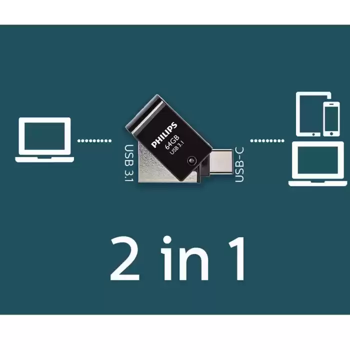 PHILIPS 64GB USB3.1 TYPE-C 100/150 MB/S FM64DC152B/00