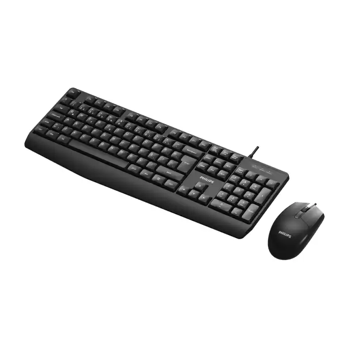 PHILIPS KABLOLU  KLAVYE&MOUSE SET SPT6237B SİYAH