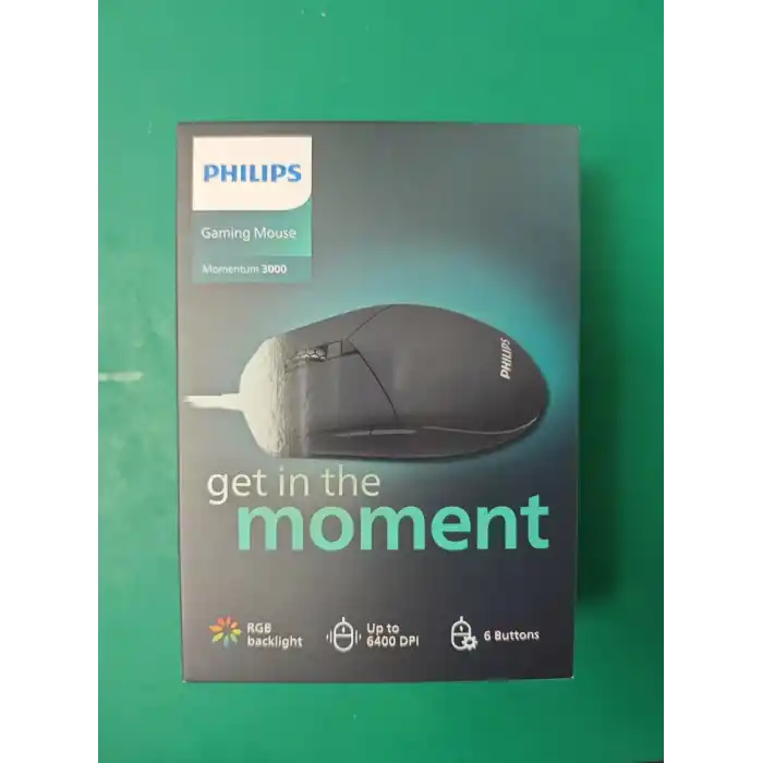 PHILIPS SPK9304 USB 6400dpi siyah RGB Optik Oyuncu Mouse