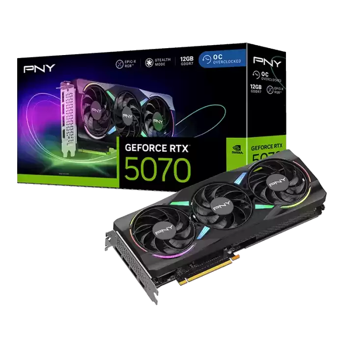 PNY RTX5070 ARGB EPIC-X RGB 12GB GDDR7 192Bit (VCG507012TFXXPB1-O)