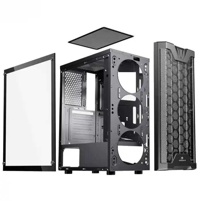 POWER BOOST JBST-GBF3101B Powersız Siyah Mid Tower ATX Kasa