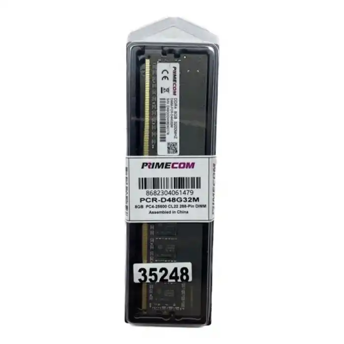 PRIMECOM PCR-D48G32M 8GB DDR4 3200Mhz PC Bellek
