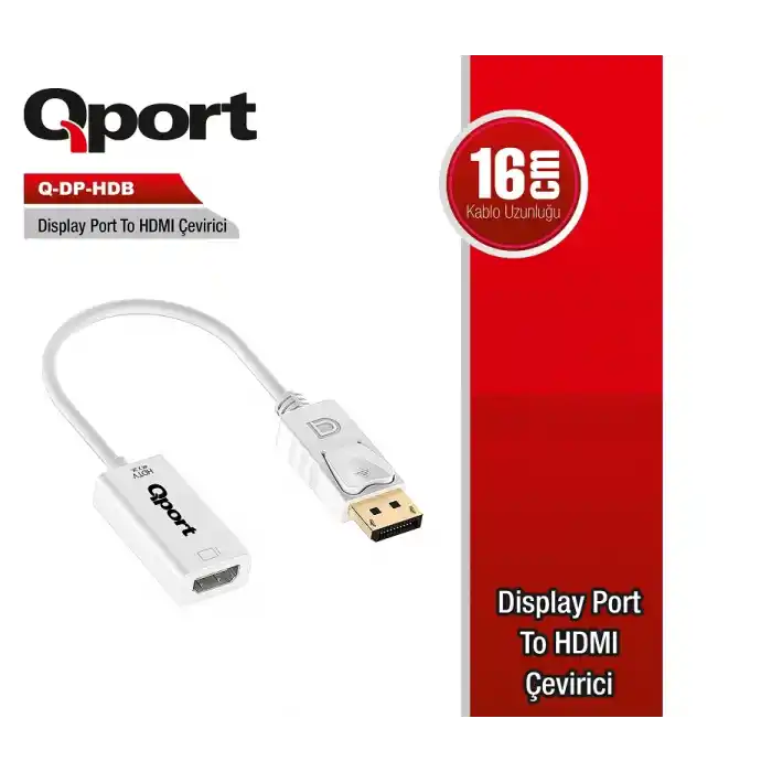 QPORT DISPLAY to HDMI ÇEVİRİCİ (Q-DP-HDB)