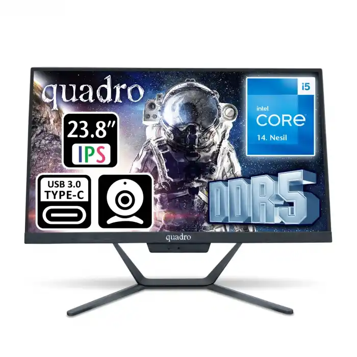 QUADRO STARK 23.8 IPS i5 14400 8GB 512SSD FDOS