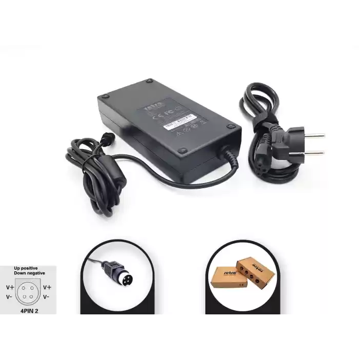 RETRO 15V 8A 120W 4-Pin DIN Erkek 4PIN2 Güç Adaptörü RNA-TS04