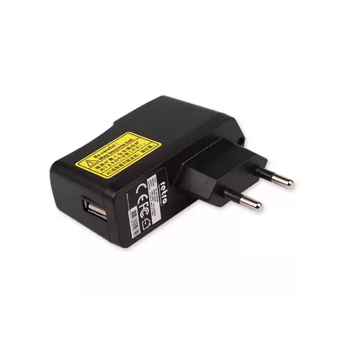 RETRO 5.25V 3A iPad, Tablet, Telefon USB Hızlı Şarj Adaptörü - Siyah