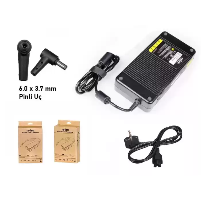 RETRO Asus 19.5V 11.8A 230W Pinli Uç (6.0 mm) Notebook Adaptör RPA-AC330