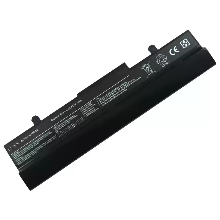 RETRO Asus Eee Pc 1001HA, 1005HA, 1101HA Notebook Bataryası - Siyah - 6 Cell