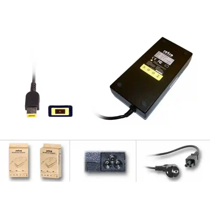 RETRO Lenovo 230W Dikdörtgen Pinli Uç (Usb Tip) Notebook Adaptör RPA-AC329