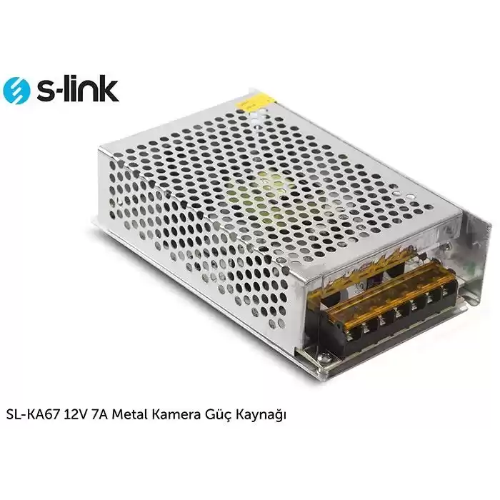 S-LINK SL-KA67 12V 7 Amper Metal Adaptör