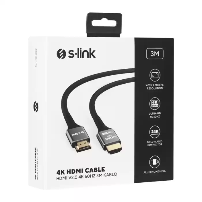 S-link SLX-HD4K03 3 m 4K HDMI Kablo