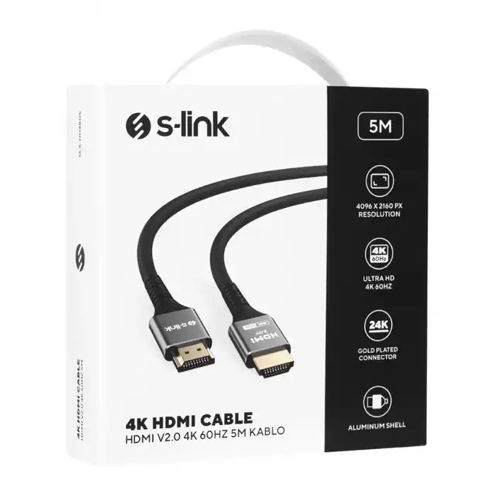 S-link SLX-HD4K05 5 m 4K HDMI Kablo