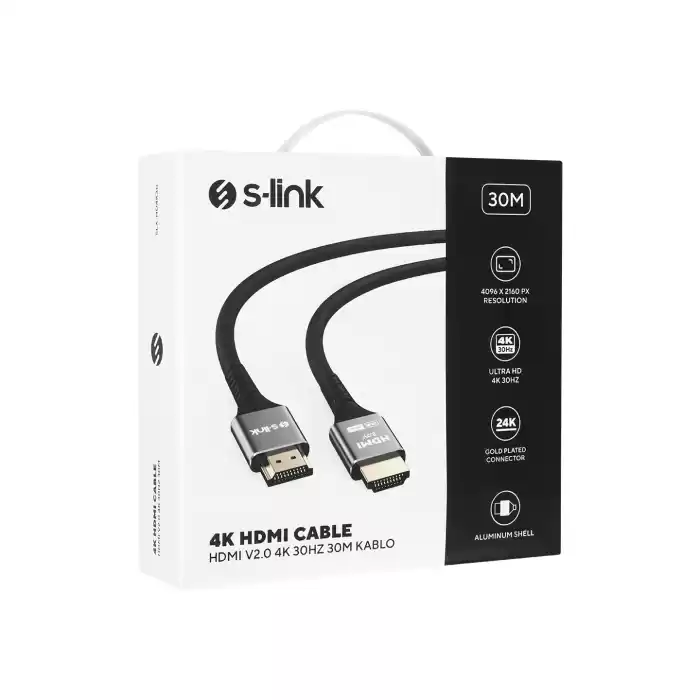 S-link SLX-HD4K30 30 m 4K HDMI Kablo
