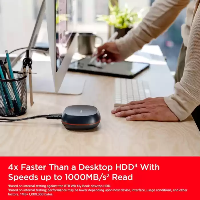 SanDisk Desk Drive - 4 TB 1000MB/S USB 3.2 Gen2 Harici SSD SDSSDT40-4T00-EM25