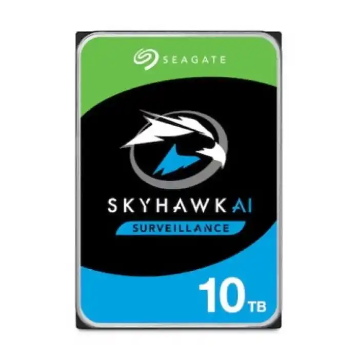 SEAGATE ST10000VE001 SKYHAWK AI 3.5 10TB 7200rpm 256mb SATA (2 Yıl İth.Garanti) 7/24 Harddisk