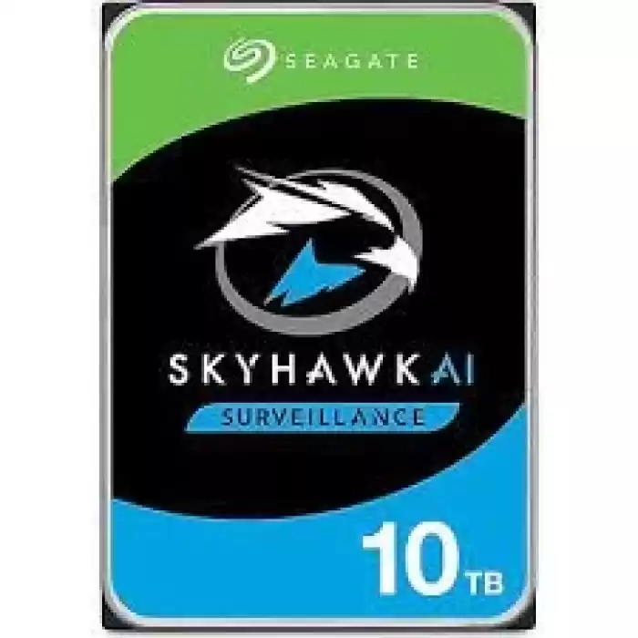 SEAGATE ST10000VE001 SKYHAWK AI 3.5 10TB 7200rpm 256mb SATA (TR Seagate Garantili) 7/24 Harddisk