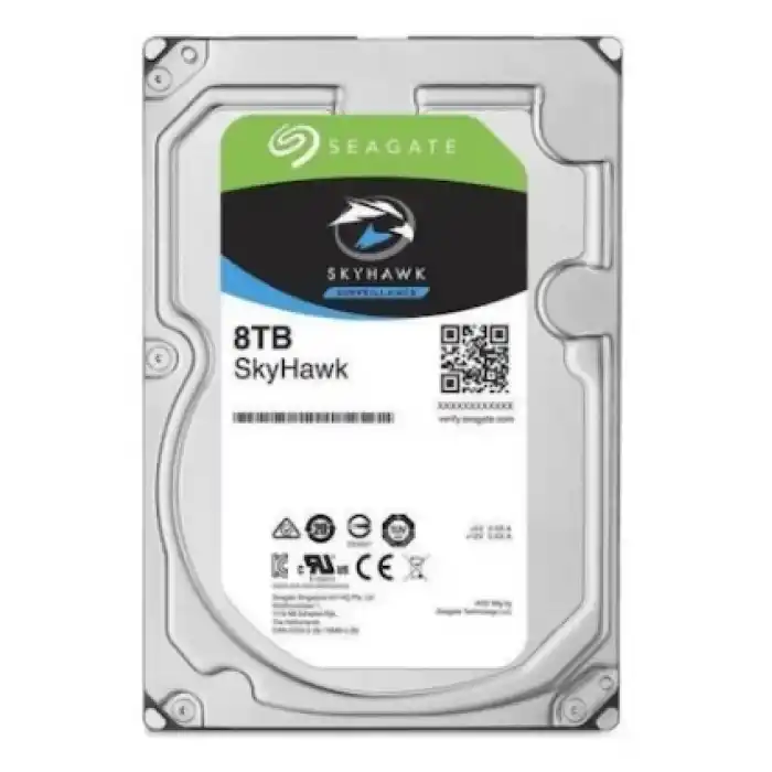 SEAGATE ST8000VX010 SKYHAWK 3.5 8TB 5400rpm 256mb SATA (TR Seagate Garantili) 7/24 Harddisk