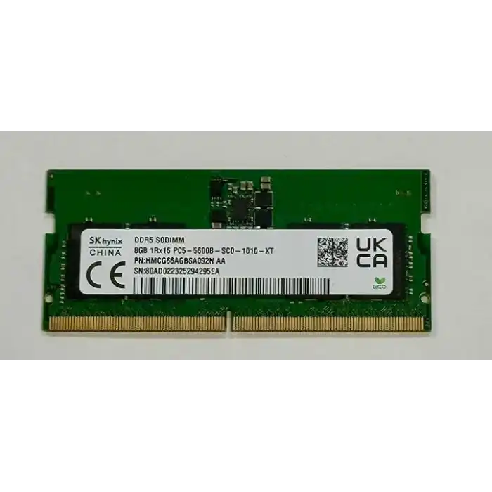 SKHYNIX HMCG66AGBSA092N 8GB DDR5 5600MHz Notebook Bellek Bulk