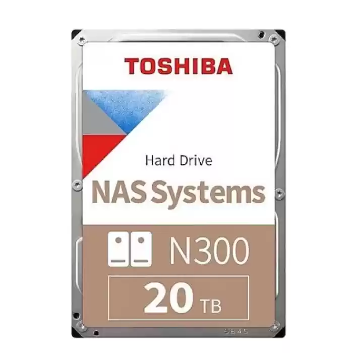 TOSHIBA HDWG62AUSZVA N300 3.5 20TB 7200rpm 512MB Sata 7/24 NAS Harddisk