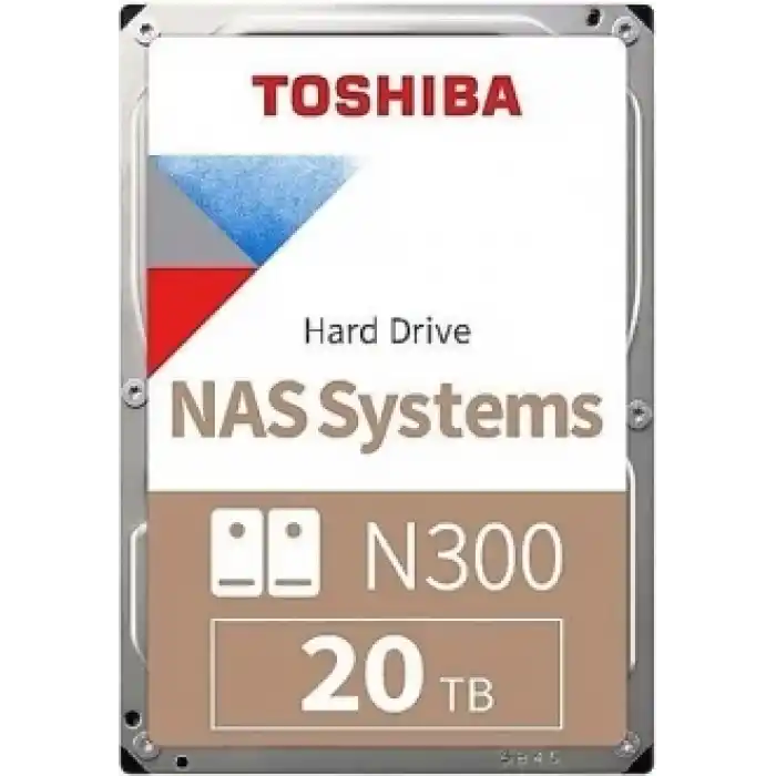 TOSHIBA HDWG62AUZSVA N300 3.5 20TB 7200rpm 512MB Sata 7/24 NAS Harddisk