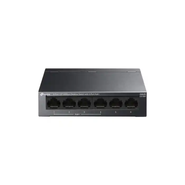 TP-LINK LS106P 6PORT 10/100 YÖNETİLEMEZ POE SWITCH