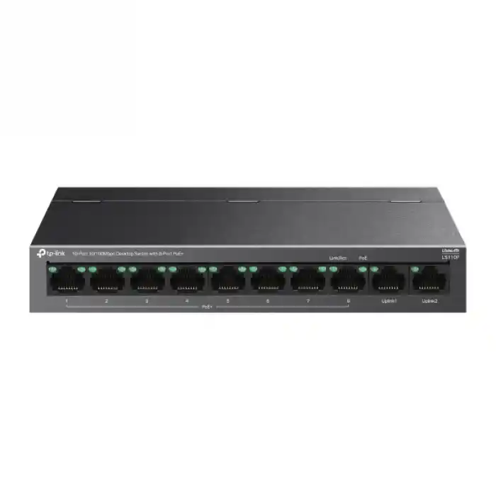 TP-LINK LS110P 10PORT 10/100 YÖNETİLEMEZ POE SWITCH