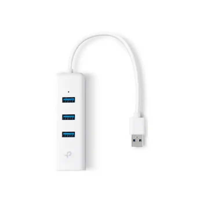 TP-LINK UE330 USB 3.0 3 Port Hub Ve Gigabit Ethernet Adaptör 2si 1 Arada USB Adaptör
