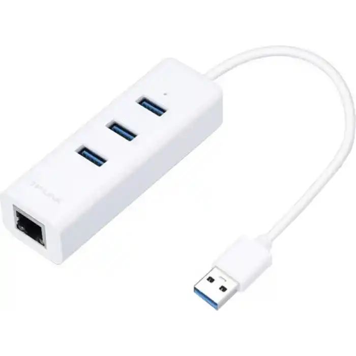 TP-LINK UE330 USB 3.0 3 Port Hub Ve Gigabit Ethernet Adaptör 2si 1 Arada USB Adaptör