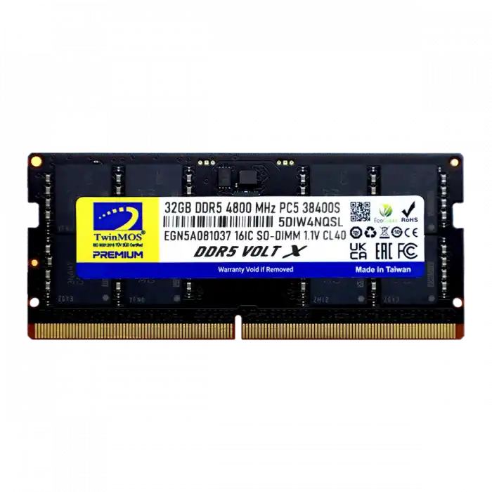 TwinMOS Sodimm DDR5 32GB 4800MHz CL40 Notebook Ram