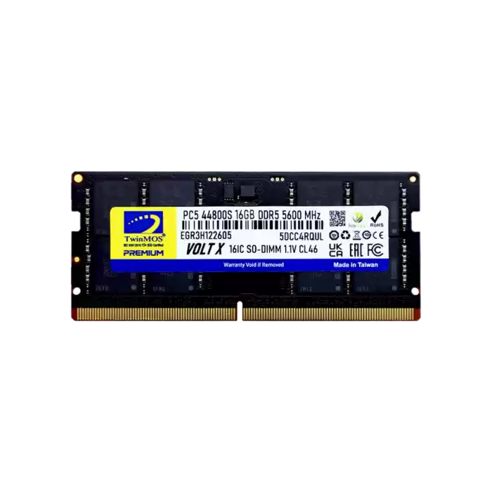 TWINMOS TMD516GB5600S46 16GB (Tek Parça) DDR5 5600MHz Notebook Bellek