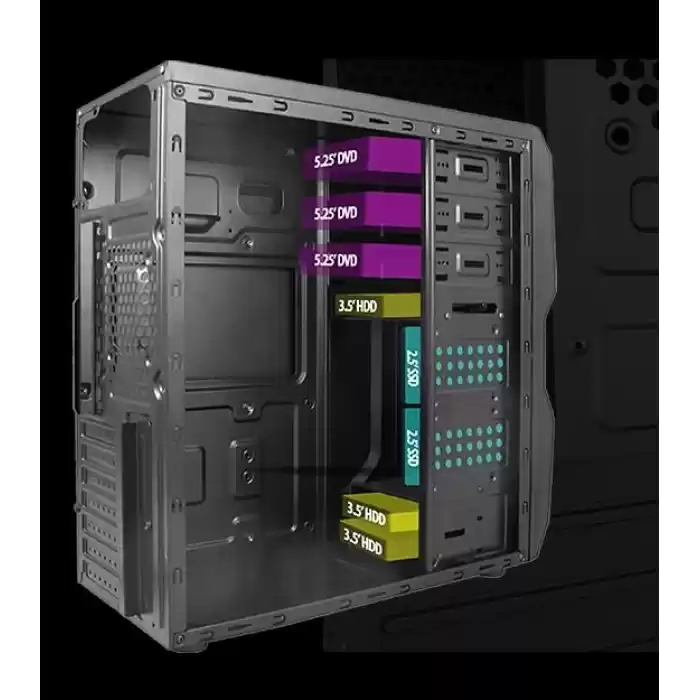 VENTO TA-K62 650W Siyah Mid Tower ATX Kasa