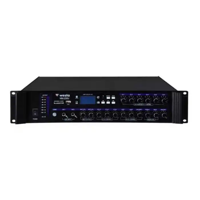 WESTA WM-2250U 250W 6 Zone Mikser Amfi