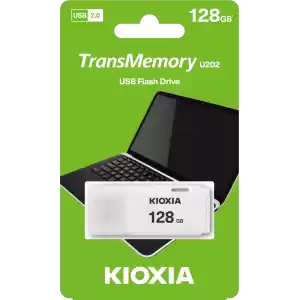 128GB USB2.0 KIOXIA BEYAZ USB BELLEK LU202W128GG4