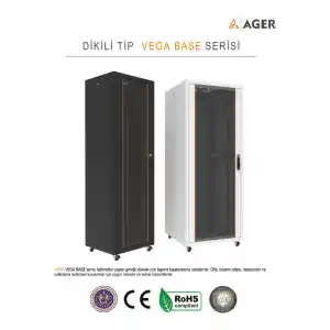 AGER Vega Base 26U W=800mm D=1000mm 19 Dikili Tip Kabinet