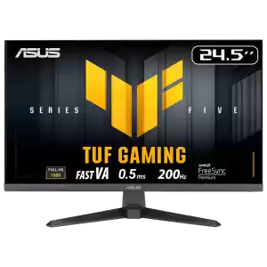 ASUS VG257Q5A TUF GAMING 24.5 LED 1ms 200Hz 1920x1080 FullHD 2xHDMI DP Multimedya (Vesa) Free Pre ELMB Siyah Monitör