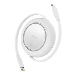 Baseus Free2Pull Mini Kablo USB-Cden USB-Cye 100W 1.5m. - Beyaz