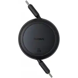 Baseus Free2Pull Mini Şarj Kablosu USB-C to USB-C 60W 1m - Siyah