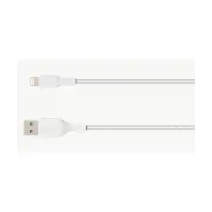 Belkin Örgülü Apple Lightning Hızlı Şarj ve Data Kablosu 1m Beyaz