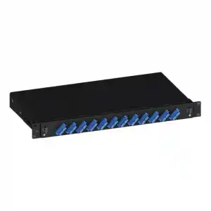 EratSlide 1U 19 24 Port LC Duplex Rack Tipi Patch Panel, Boş