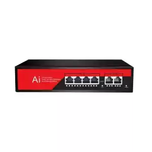 EZCOOL EZ-04PSF-FG 4PORT 4GE+2GE F.GIGABIT POE SWITCH 65W